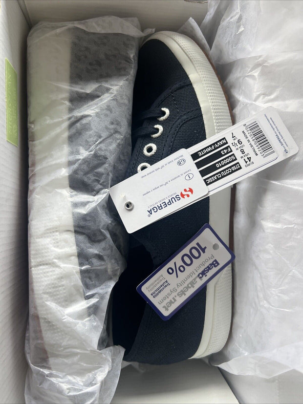 Superga Sneaker Halbschuh Schnürschuh Cotu Classic blau navy 2750-SF43