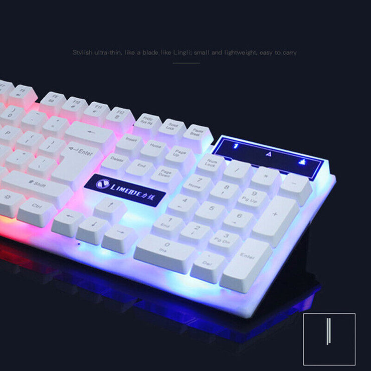 GTX300 Gaming CF LOL Gaming Tastatur Maus Glowing Set