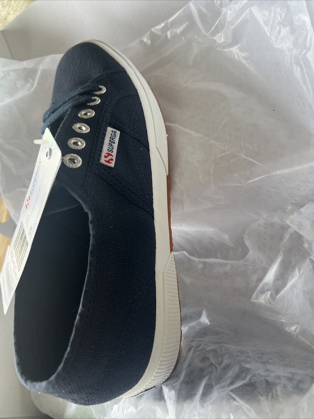 Superga Sneaker Halbschuh Schnürschuh Cotu Classic blau navy 2750-SF43