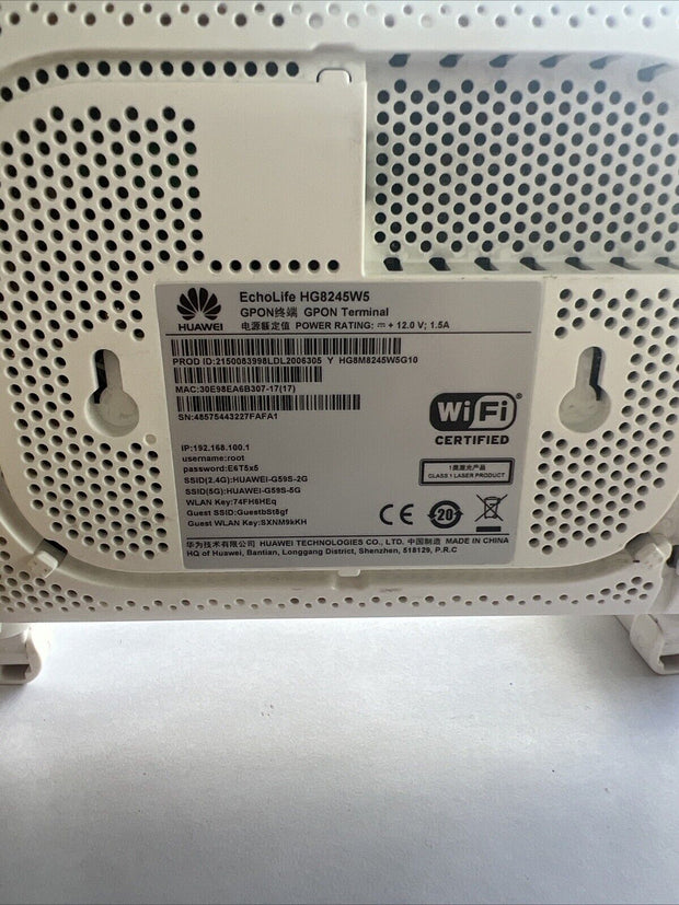 Huawein Echolife Hg8245w5