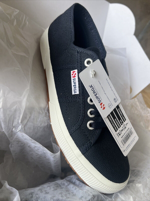 Superga Sneaker Halbschuh Schnürschuh Cotu Classic blau navy 2750-SF43