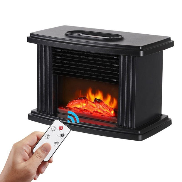 Compact Hause Kamin Heizung with realistic flame effect and remote control, providing warmth and comfort for any room.